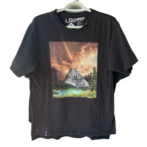 LRG Black T-Shirt Nature Graphic